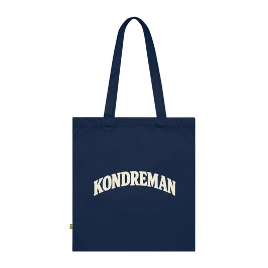 Kondreman Canvas Tote Bag – Vintage Arch Logo Organic Cotton Shopper