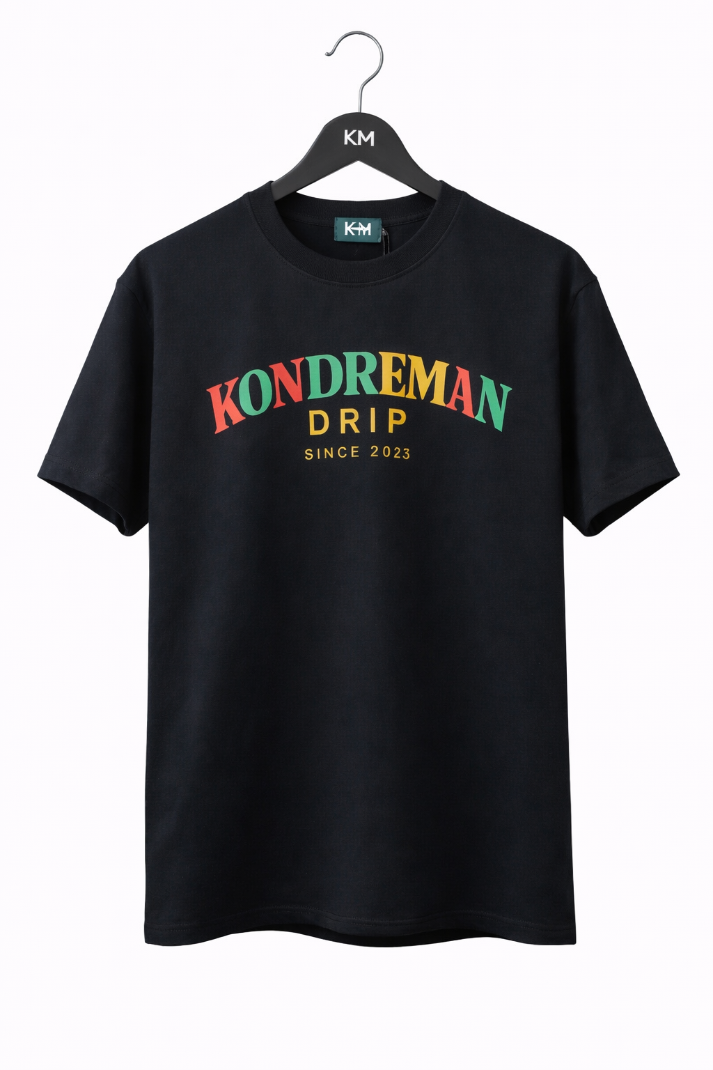 KONDREMAN Text tee Black