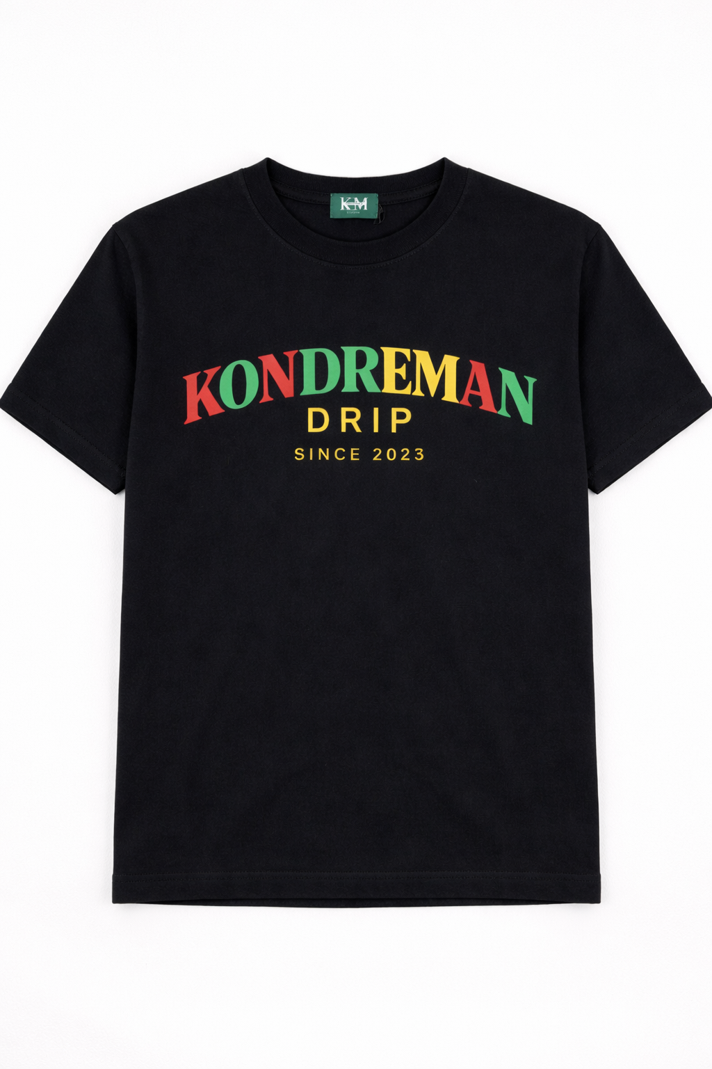 KONDREMAN Text tee Black