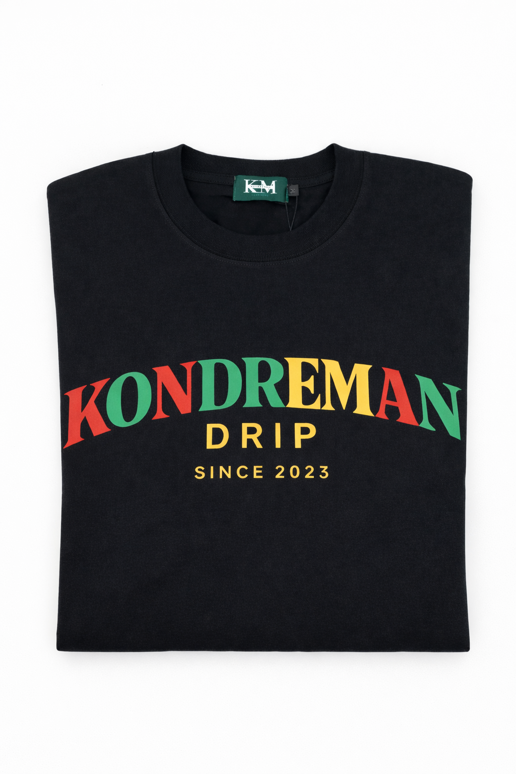 KONDREMAN Text tee Black