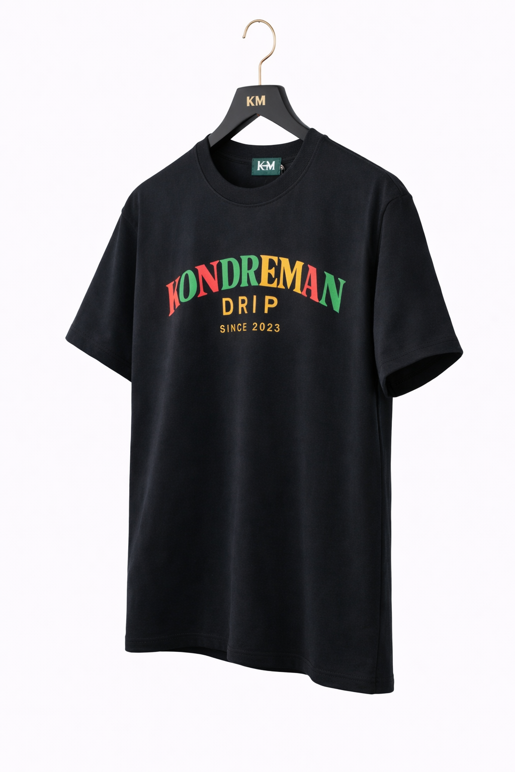 KONDREMAN Text tee Black